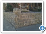 Stone wall re-pointing
